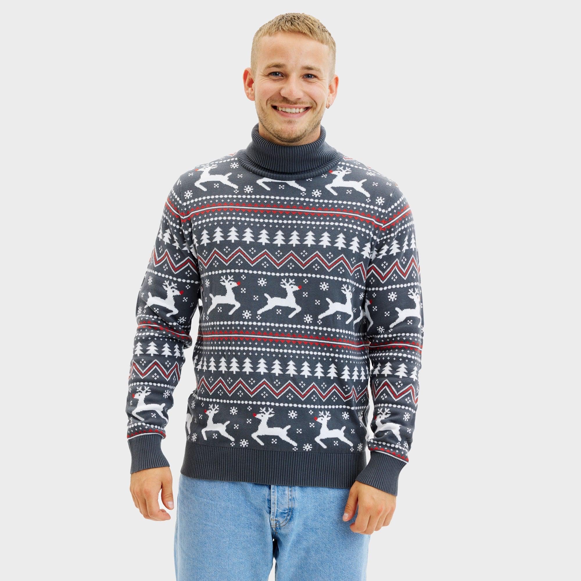 The Stylish Highneck Christmas Sweater – Men